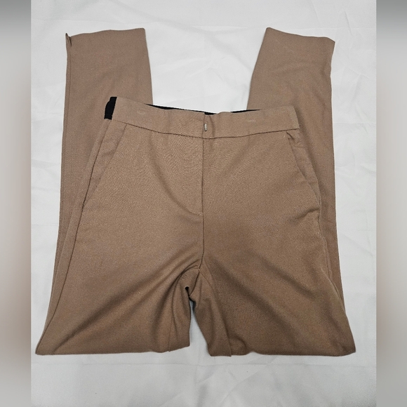 Womens High Rise Tan Zara Pants With Elastic! - Picture 2 of 8